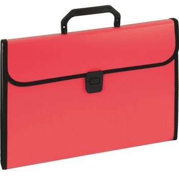 Aktówka Eagle z rączką i przekładkami 9112A czerwony