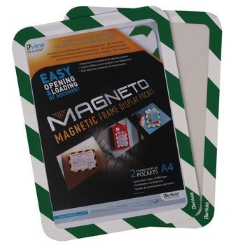 Kieszeń magnetyczna Tarifold Magneto Safety A4 biało-zielona