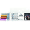 Marker akrylowy Schneider Paint-It Metallic 0,8mm 4 kolory (srebrny złoty miedziany fioletowy)