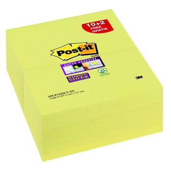 Karteczki samoprzylepne 127x76mm Post-it Super Sticky