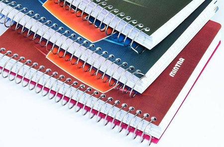 Kołonotatnik A5 160 kartek kratka Mintra Big granatowy