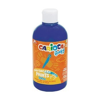 Farba do malowania palcami Carioca Baby 500ml niebieska