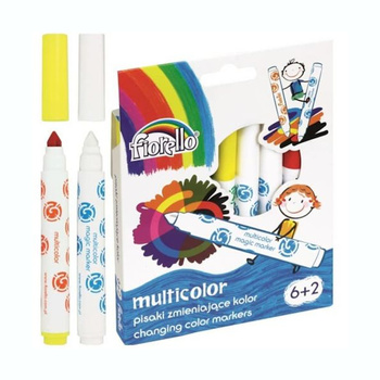 Pisaki Fiorello Multicolor zmieniający kolor 6 kolorów+2
