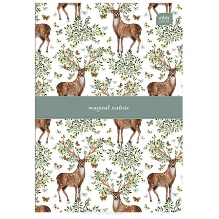 Zeszyt A5 w kratkę 32 kartki Soft Touch Nature Interdruk