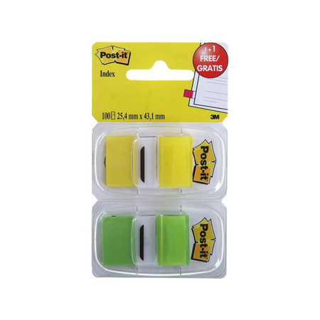 Zakładki indeksujące Post-it 3M 2x50 kartek 25x43mm