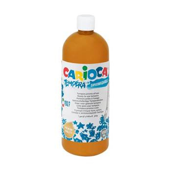 Farba tempera Carioca 1000ml brązowa jasna