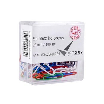 Kolorowe spinacze 28mm Victory Office