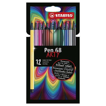 Flamastry Stabilo Pen 68 12 kolorów