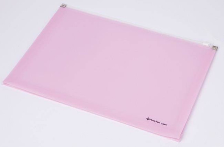 Koperta z suwakiem Panta Plast przestrzenna  różowy