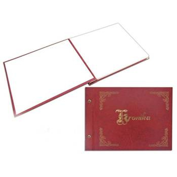 Kronika Warta 420x297 złocona pozioma bordowy