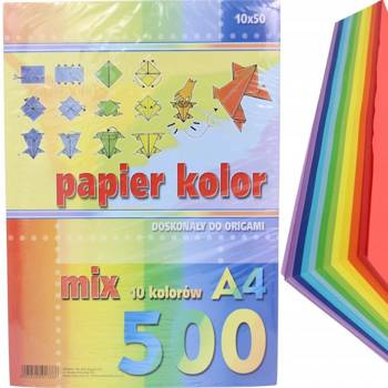 Papier ksero Kreska A4 mix 10 kolorów 500 arkuszy
