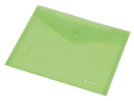 Teczka kopertowa na zatrzask Panta Plast A4  zielony