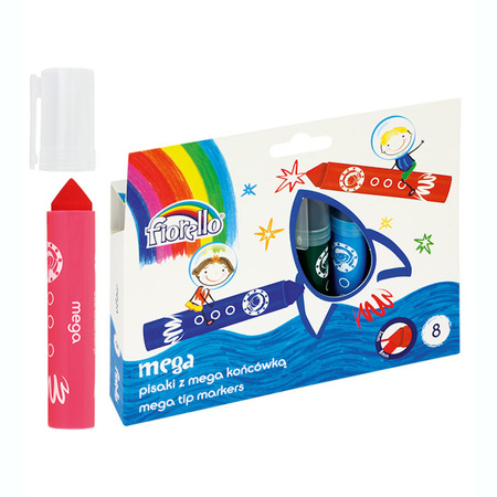 Pisaki Fiorello Mega Jumbo 8 kolorów