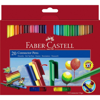 Flamastry Faber Castell Connector 20 kolorów