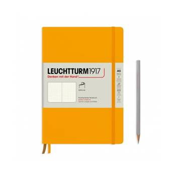 Notatnik A5 w kropki Leuchtturm1917 Rising Colours Sun miękka oprawa