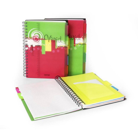 Kołonotatnik 24x16,5cm 200 kartek linia Mintra ViVid