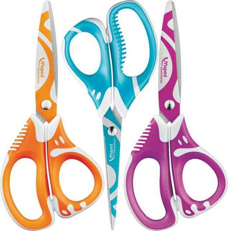 Nożyczki szkolne 13cm asymetryczne Zenoa Fit Maped