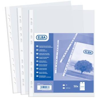 Koszulki na dokumenty A4 + Bantex ELBA Maxi groszkowe poszerzane