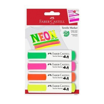 Marker do tkanin Faber Castell 4 kolory