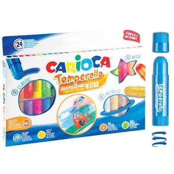 Farby w sztyfcie Temperello 24 kolory