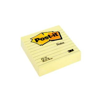 Karteczki samoprzylepne w linie 100x100mm Post-it 675-YL