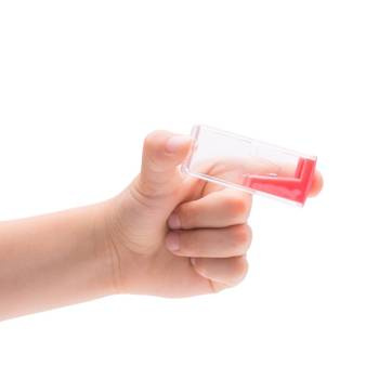 Temperówka z pojemnikiem Faber Castell transparentna