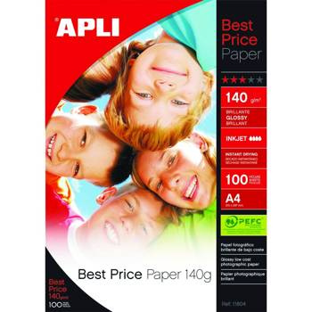 Papier fotograficzny A4 błyszczący 140g Apli Photo Paper
