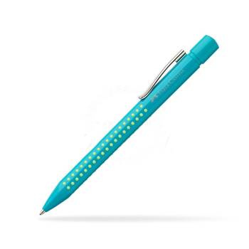 Długopis automatyczny Faber Castell 2010 Grip M blister turkusowy