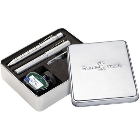 Zestaw prezentowy Faber Castell Grip 2011 (pióro wieczne długopis konwerter atrament)