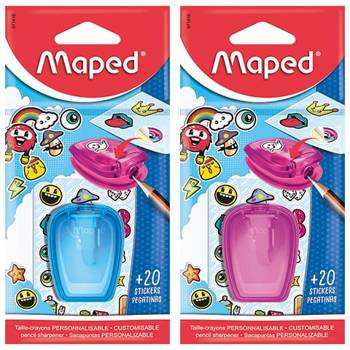 Temperówka z pojemnikiem Maped Stick`art + naklejki