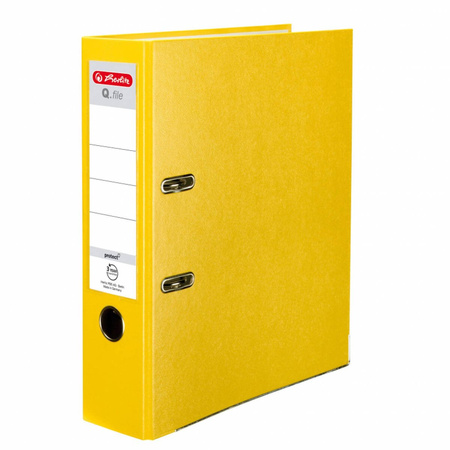 Segregator A4 szeroki 80mm Herlitz żółty