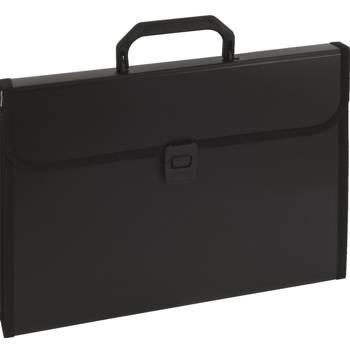 Aktówka Eagle z rączką i przekładkami 9112A czarny