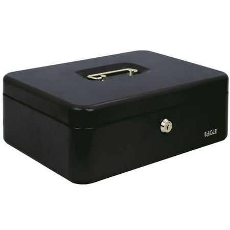 Kasetka na pieniądze duża Eagle 8878L czarny