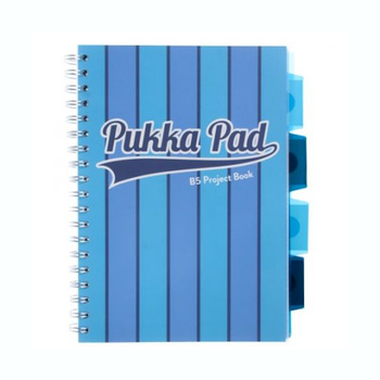 Kołozeszyt B5 w kratkę Pukka Pad Project Book Vogue niebieski