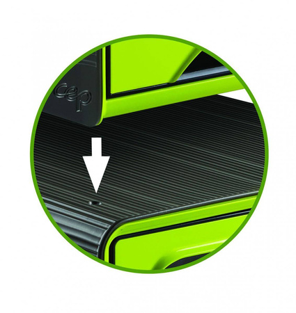 Zestaw 5 szufladek Cep Smoove czarny zielony