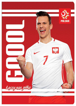 Zeszyt w linie kolor A5 16k PZPN Interdruk