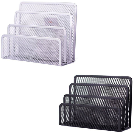 Organizer na dokumenty metalowy 3 przegrody Office Set Q-Connect srebrny
