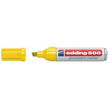 Marker permanentny Edding 5000 końcówka ścięta  żółty