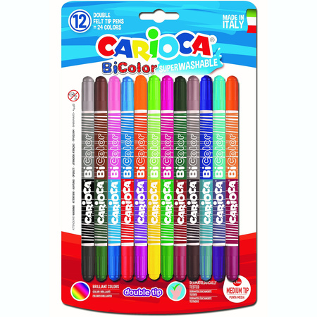 Pisaki BiColor 24 kolory Carioca