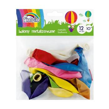 Balony metalizowane miks 10 Fiorello 12 sztuk