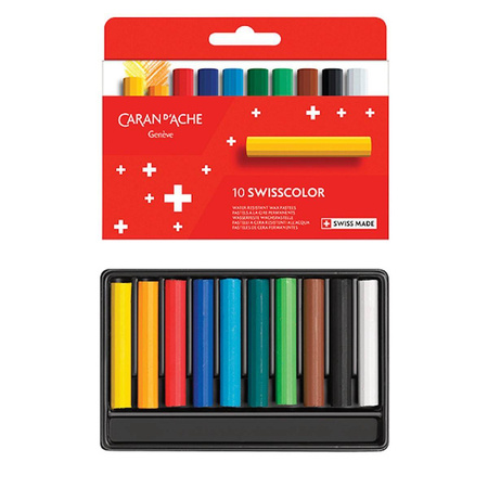 Kredki woskowe Caran d`Ache Swisscolor 10 kolorów