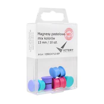 Magnesy Victory Office pastelowe 13mm