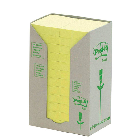 Karteczki samoprzylepne 38x51mm ekologiczne Post-it