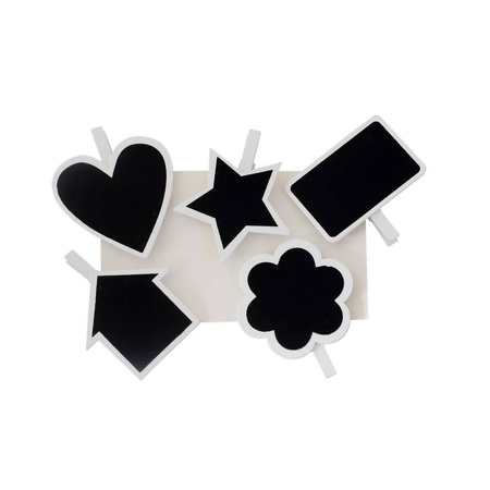 Klamerki kredowe Kształty 5 sztuk