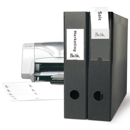 Kieszeń samoprzylepna 3L na etykiety 20 sztuk + 20 etykiet 55x150mm