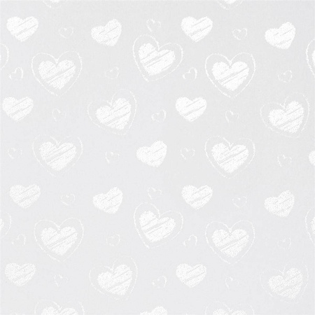Papier ozdobny premium A4 Małe serca 220g Argo biały