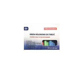Kreda szkolna Memoboards kolorowa 100 sztuk