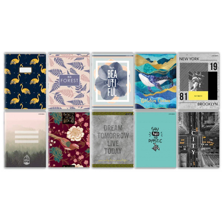 Zeszyt A5 w kratkę z marginesem 96 kartek Megamix Top 2000