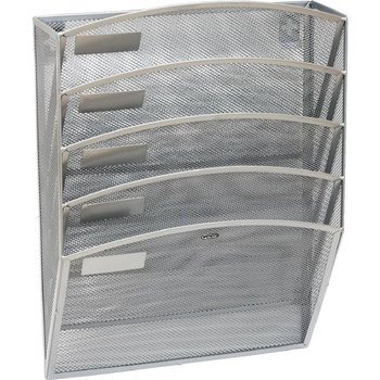 Naścienny pojemnik na dokumenty Grand GR-080 Vip metalowy srebrny