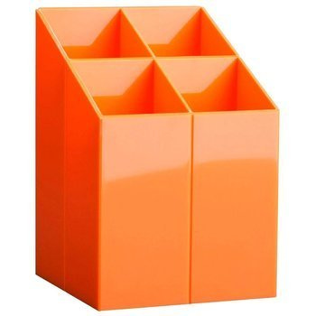 Organizer na biurko 4 komory Ico pomarańczowy